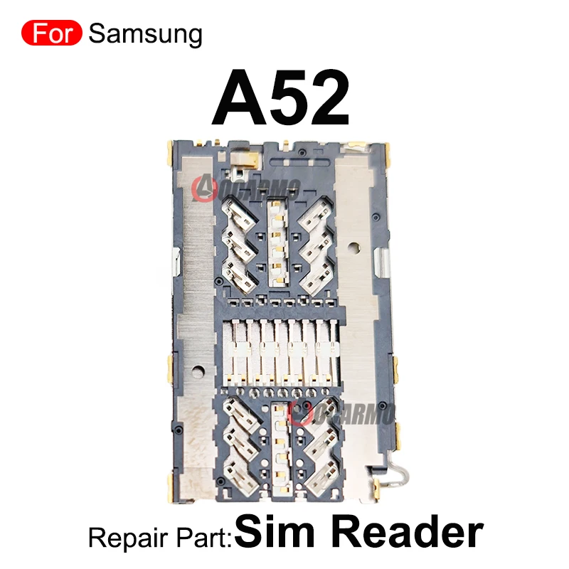 For Samsung Galaxy A52 SIM Tray Reader Sim Card Holder Socket Repair Replacement Part