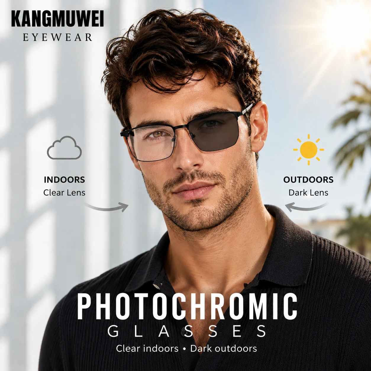 نظارات كانغمووي الرجالية الأني - مراجعة Men'S Fashion Non Prescription Glasses وسعره