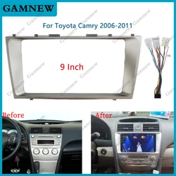 9 Inch Car Frame Fascia Adapter Android Radio Dash Fitting Panel Kit For Toyota Camry Aurion DAIHATSU Altis 2006-2011