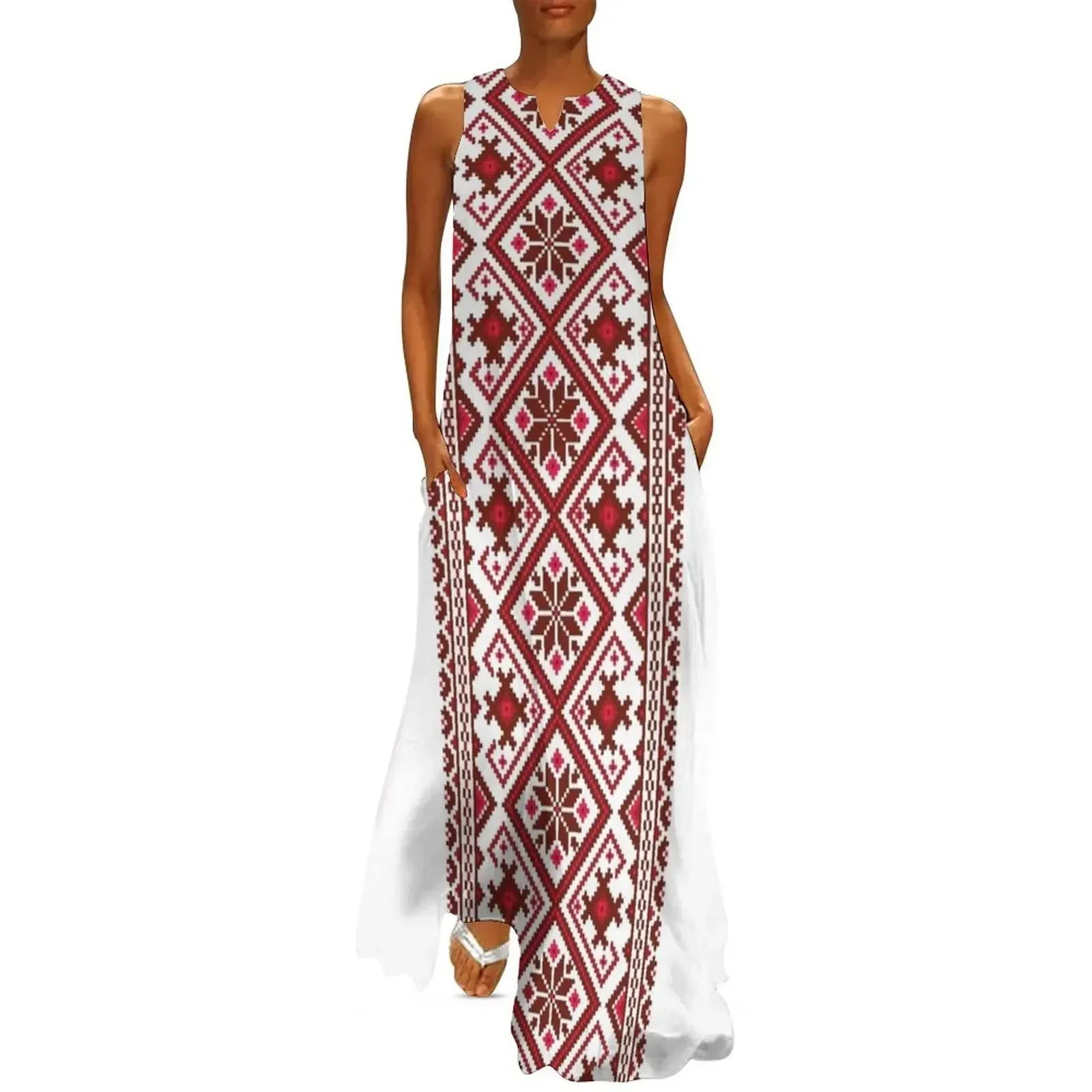 

Vyshyvanka Long Dress evening dress woman dress summer women clothes loose summer