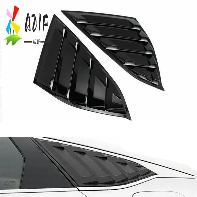

A21F-Car Rear Window Louver Cover Rear Window Louver Cover For 2018-2022 Honda Accord Glossy Black