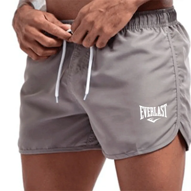 EVERLAST Men\'s Fitness Beach Shorts for Summer 2024 Breathable and Quick Drying Coarse Sportswear for Fitness in Summer