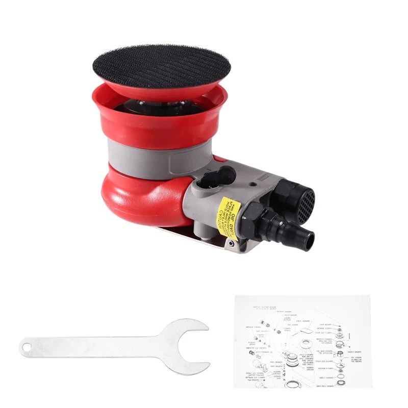 A02F-For Car Finish Grinding Tool Pneumatic Sandpaper Machine 3-Inch 75Mm Sander For Wood Polishing Dry Grinder