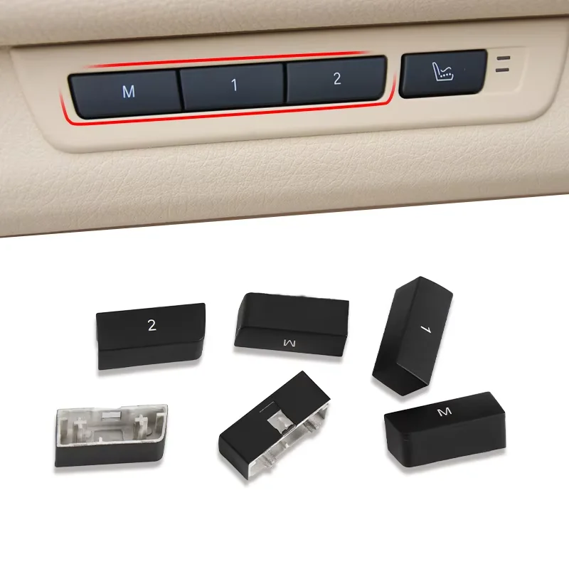 Car Seat Chair Adjustment Memory Key Button Cover Repair Replacement For BMW 5GT 5 7 Series F07 F02 F18 528i 535i 740Li 750Li