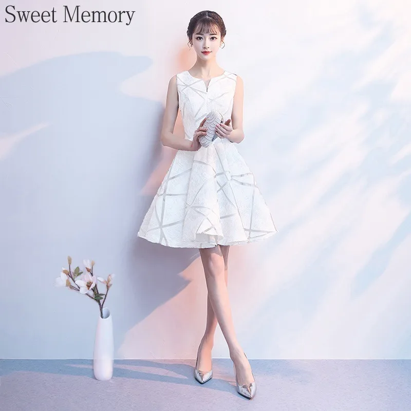 Sweet Memory-Robe de soirée courte sur mesure pour filles, robes de fête de Noël, robes pour femmes, occasion de banquet, O95