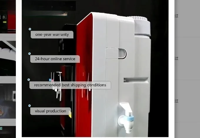 Hot and Cold 75GPD 5 Stages Water Purifiers for Home Hot and Cold Water Dispenser