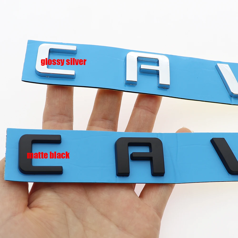 1PC 3D ABS CAVALIER Car Letter Logo Sticker Tail Bumper Badge Auto Rear Trunk Emblem Styling Accessories XFL