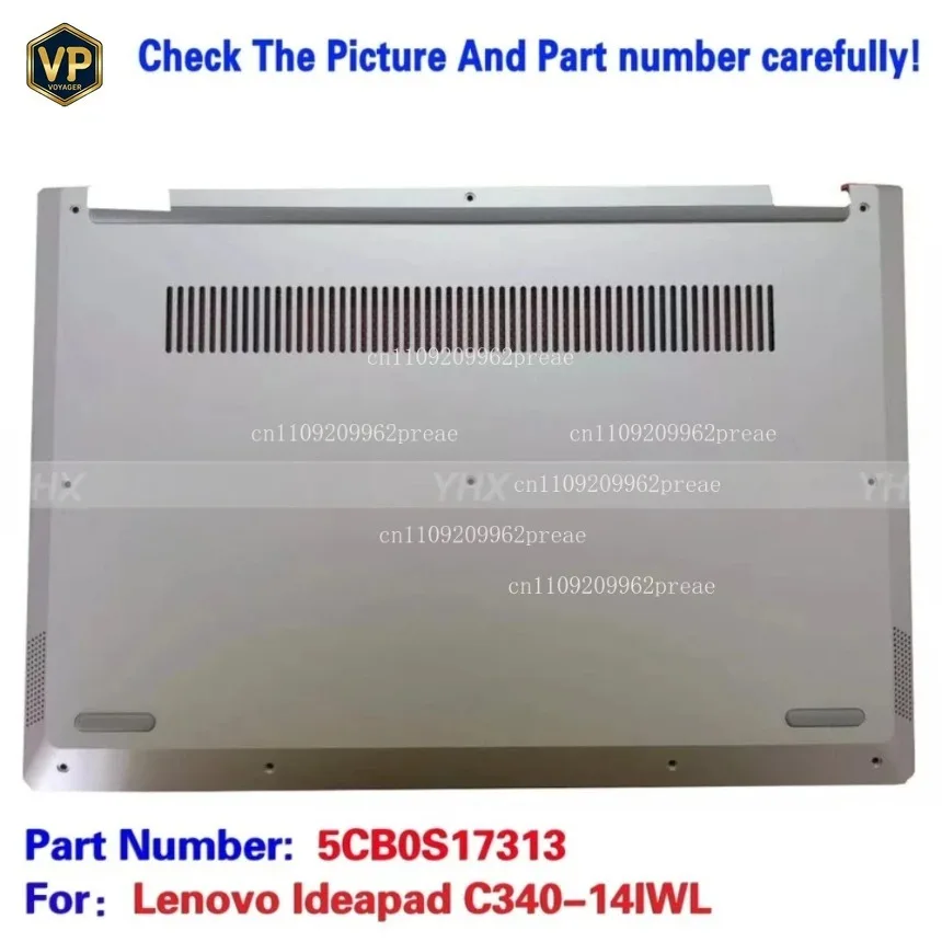 

SX For Lenovo Ideapad C340-14IWL Silver Lower Case Bottom Base Cover 5CB0S17313