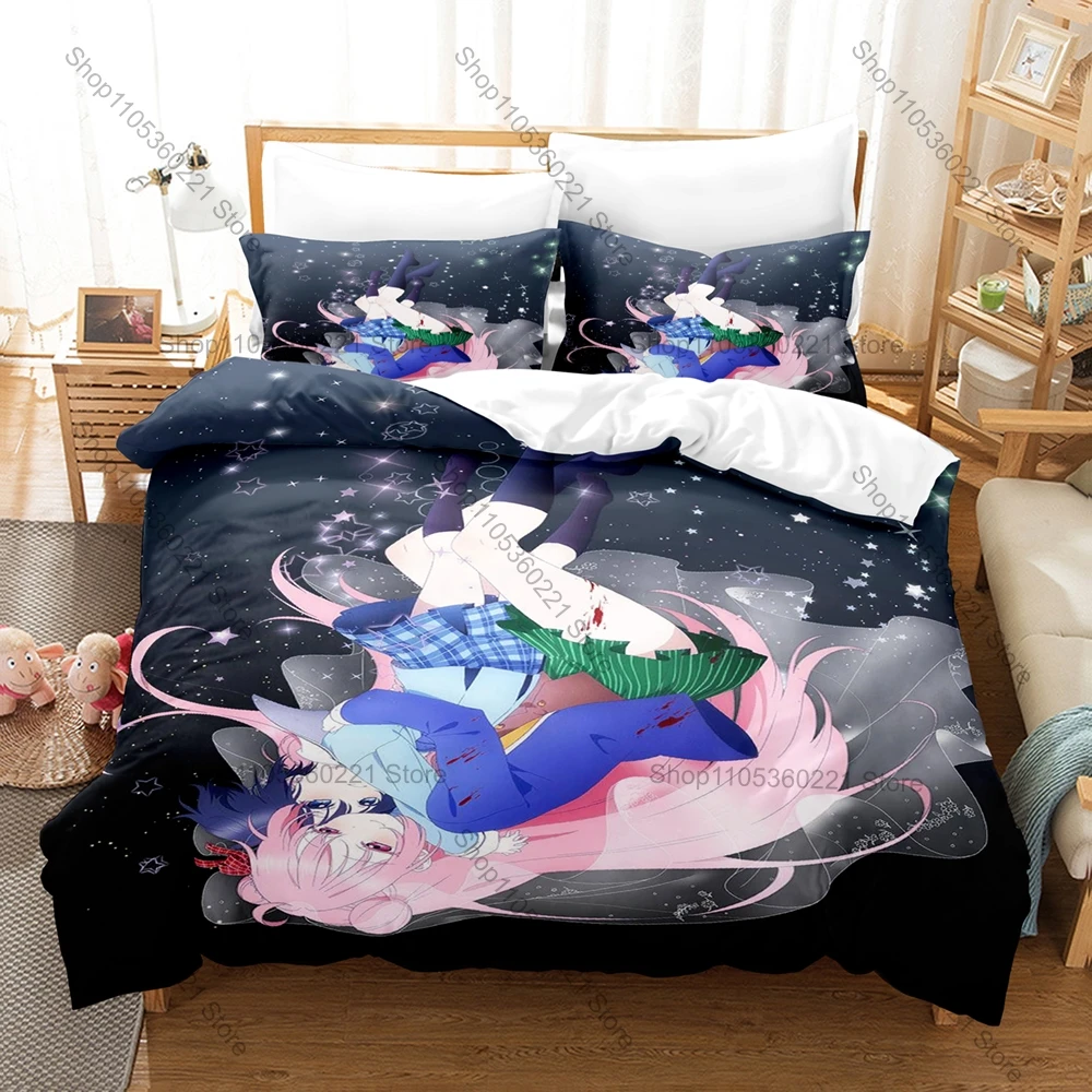 Cool Personality Happy Sugar Life Anime Bedding Set New Duvet Cover Set For Fans Bedroom Home Decor Bed Linen All Sizes