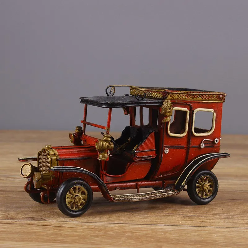 Retro tin mini car model, Beetle classic car home decoration creative decoration