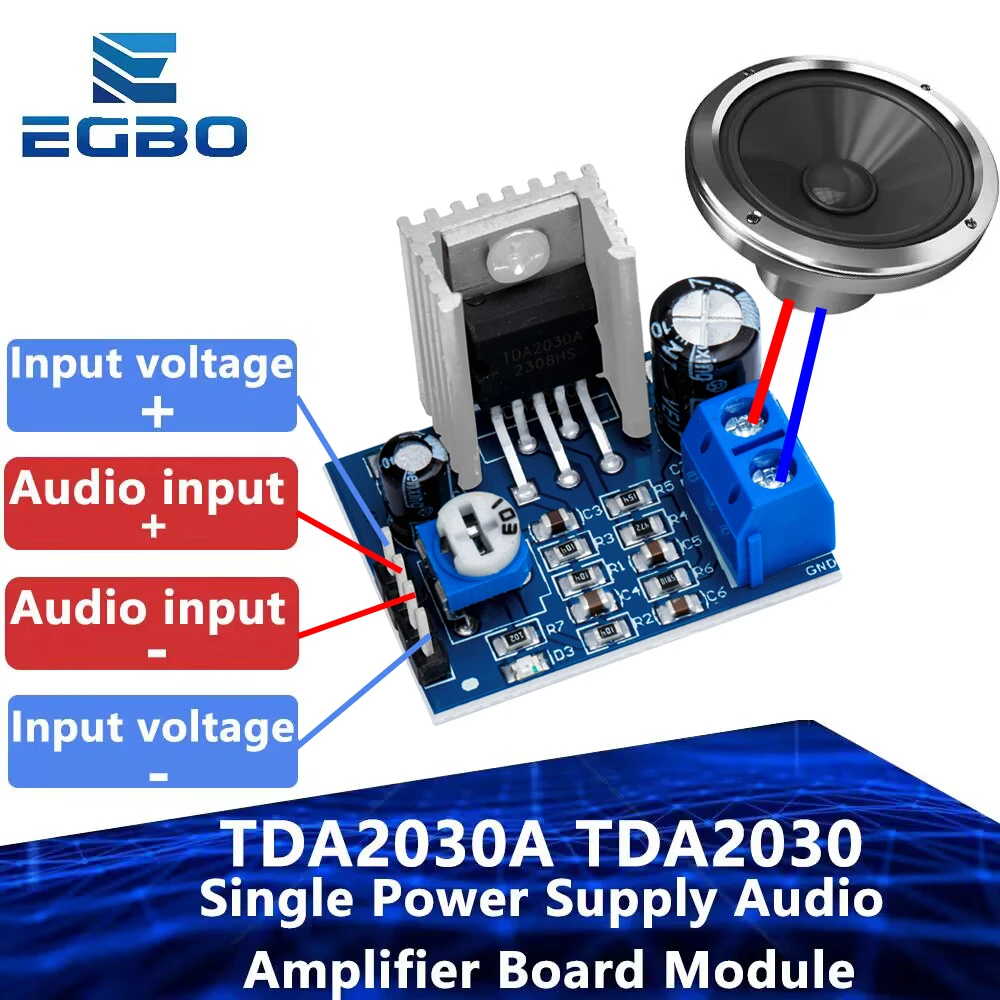 1PCS  TDA2030A TDA2030 Module Single Power Supply Audio Amplifier Board Module