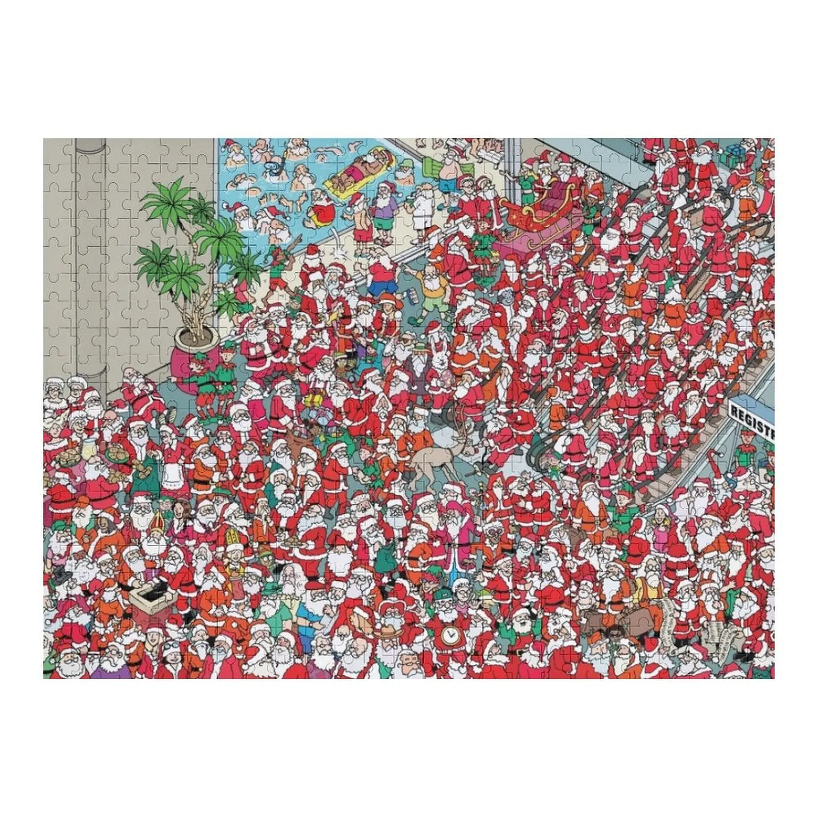 Santa Convention Puzzle Holz Foto personalisierte personalisierte Baby Objekt Anime Holz Namenspuzzle