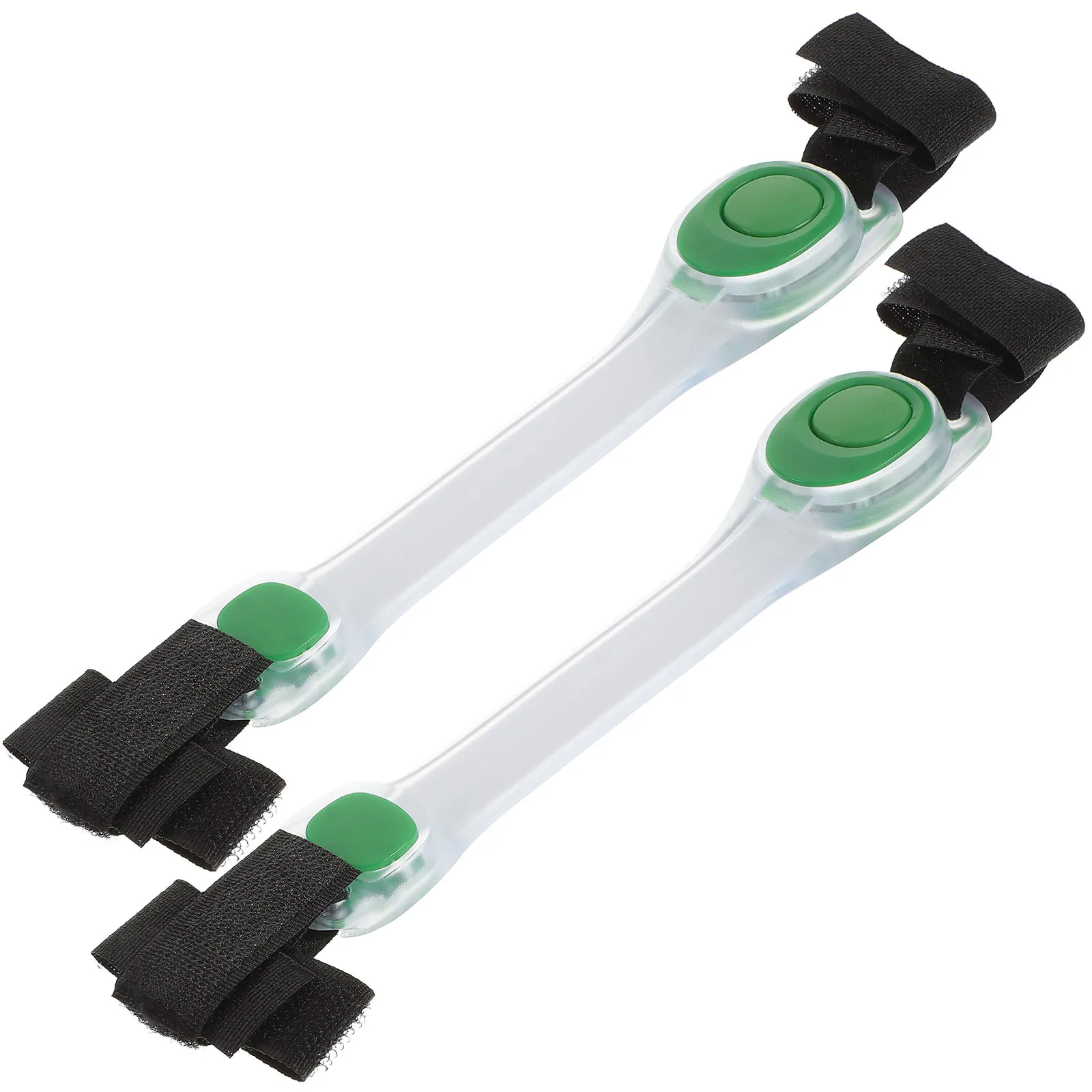 2 قطعة LED متوهجة شارات مضيئة المعصم العصابات لتشغيل الدراجات الركض السلامة ليلة الرياضة تضيء الفرقة شارات السلامة #1