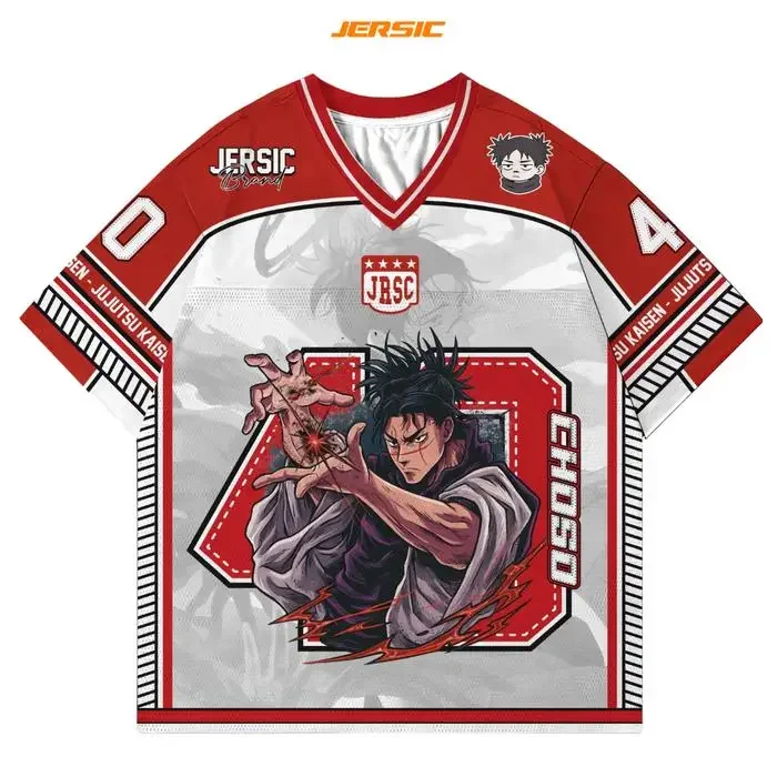 40 Jersey Choso Jujutsu Kaisen Anime Style Kpop Baseball Hockey Oversize T-shirt Fashion Streetwear Anime Daily Unisex Tops Tees