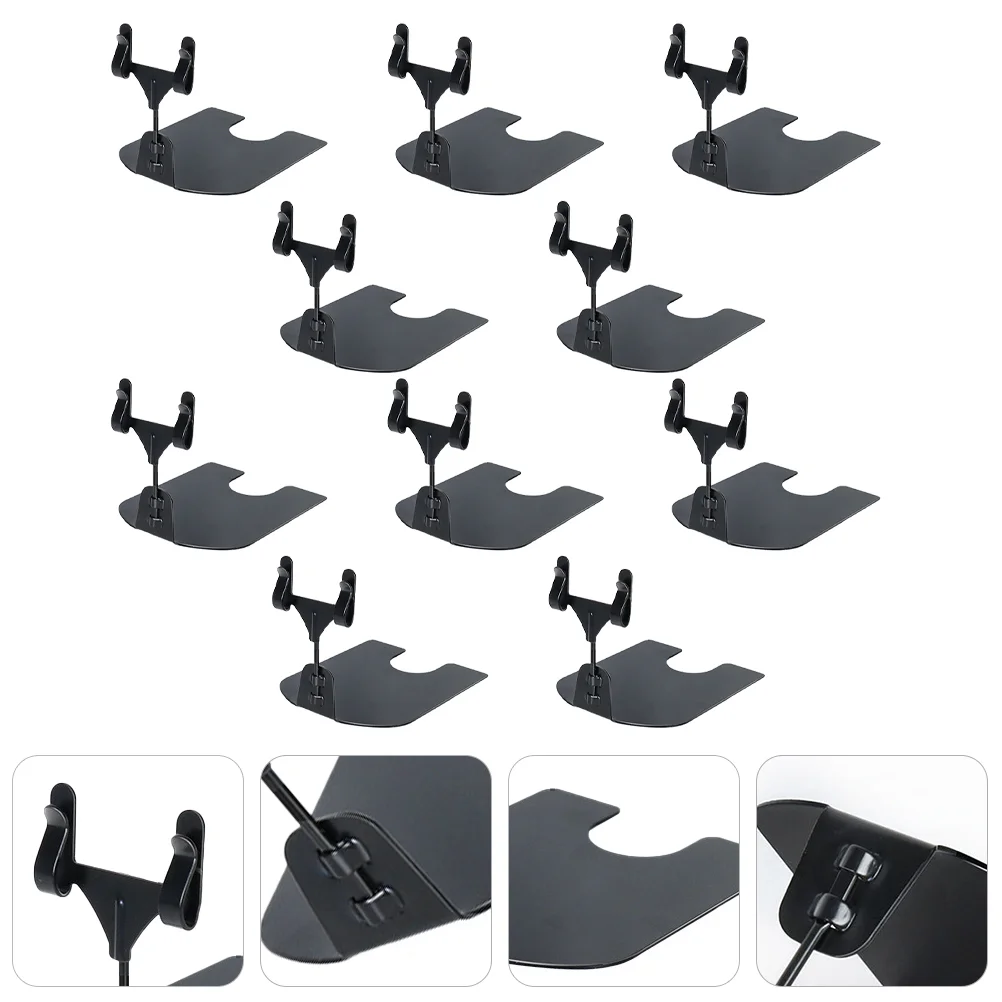 

10 Pcs Display Board Price Tag Holder Hanger Name Sign Picture Easel Cards Clip Supermarket Advertising Label Rack