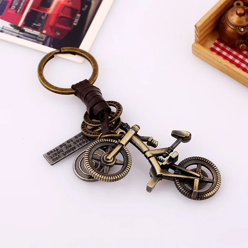 AliExpress Sport bicycle Keychain Retro bike Key Chain Men Women Car Key Ring Bag Pendant Accessories