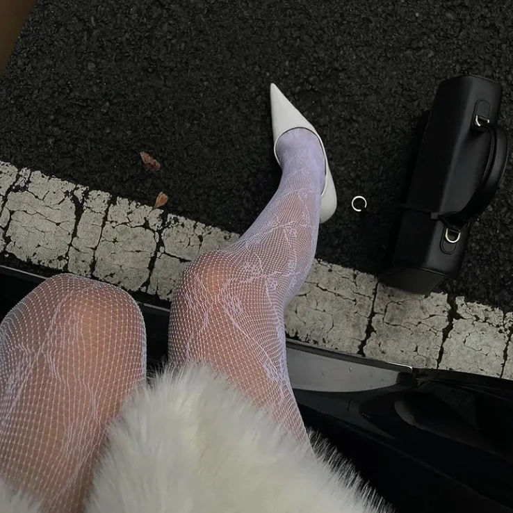 Women Costumes Pantyhose Fishnet Thigh High Body Stockings Sweet Bowknot Design Long Socks Women's High Waisted Tights medias