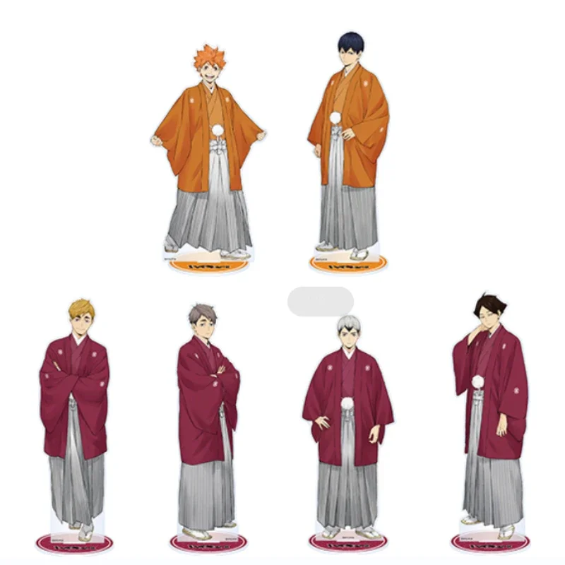 Game Shinsuke Tobio Kageyama Shoyo Hinata Figure Doll Anime Acrylic Stand Model Cosplay Toy for Gift