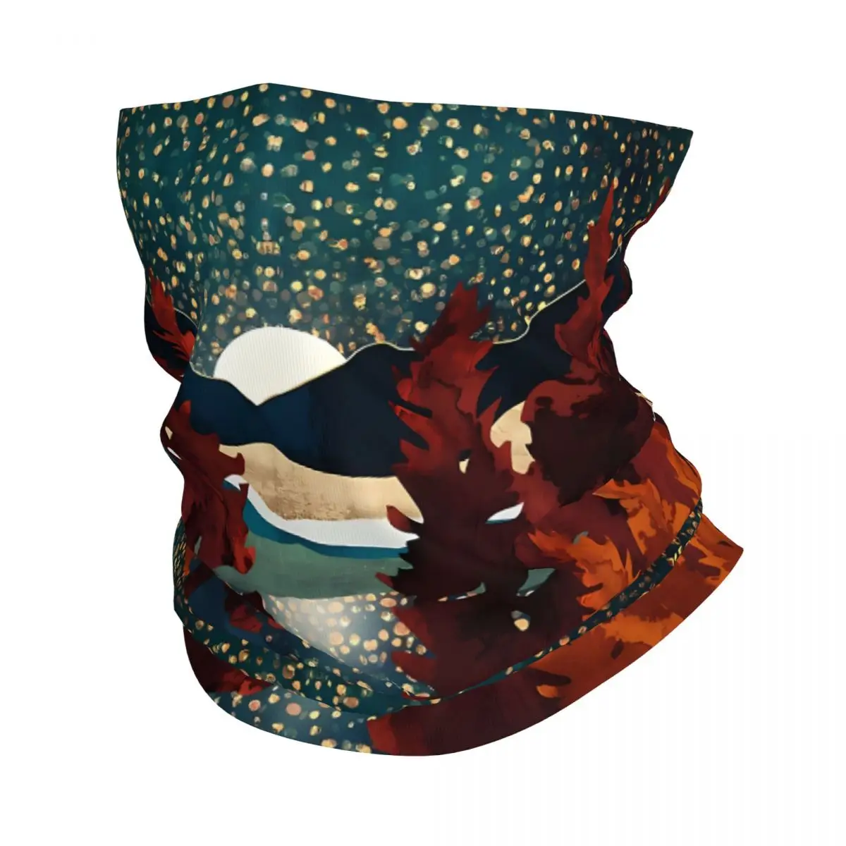 Star Sky Reflection Scarf Neckerchief Neck Face Mask Polyester