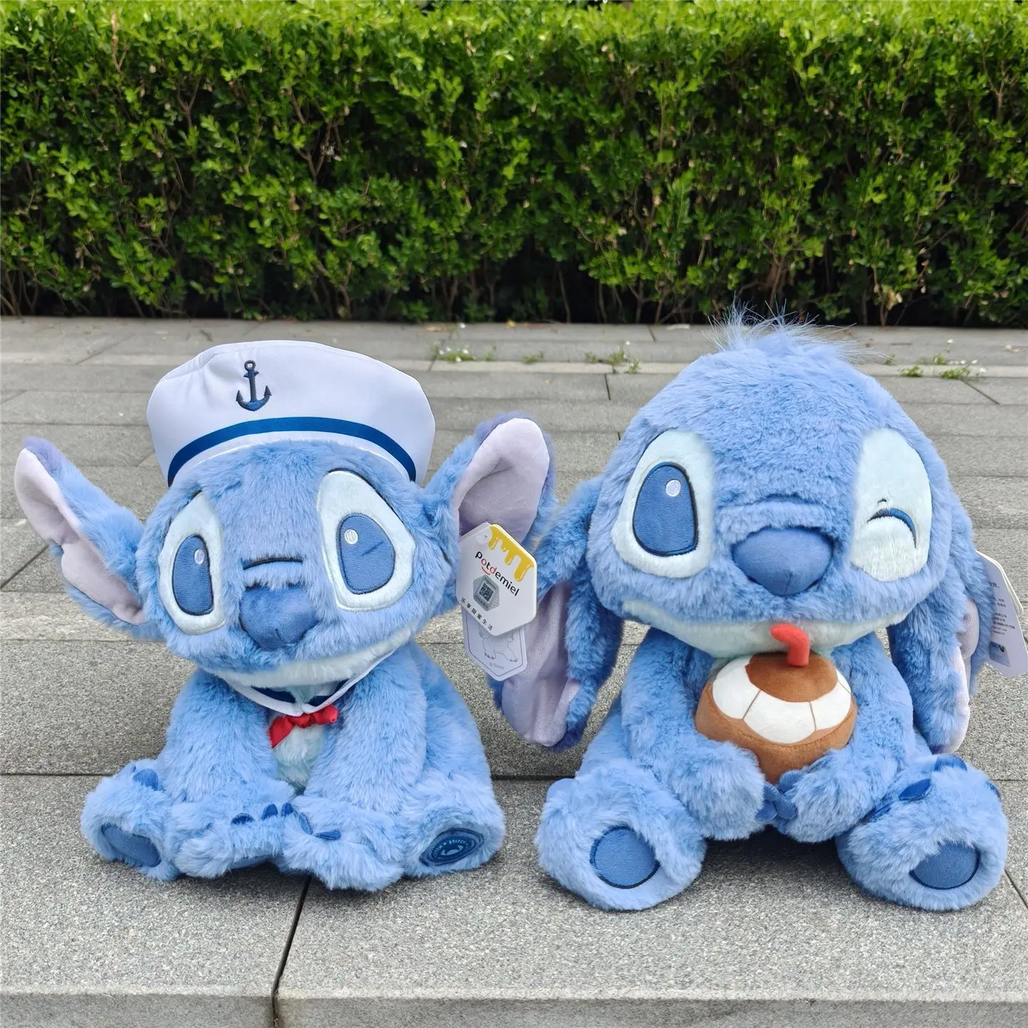 

Disney Stitch Plush Doll Sailor Suit and Chestnut Dessert Design Cute Stuffed Animal Toy Gift for Kids and Fans