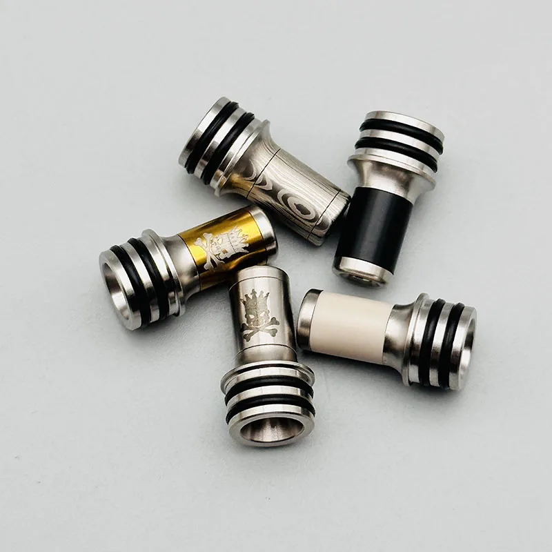

DSX 510 drip tips kit Monarchy style 316ss peek pom 3.3mm inside diameter for RDA RBA RTA tank atomizers e-cigs accessory