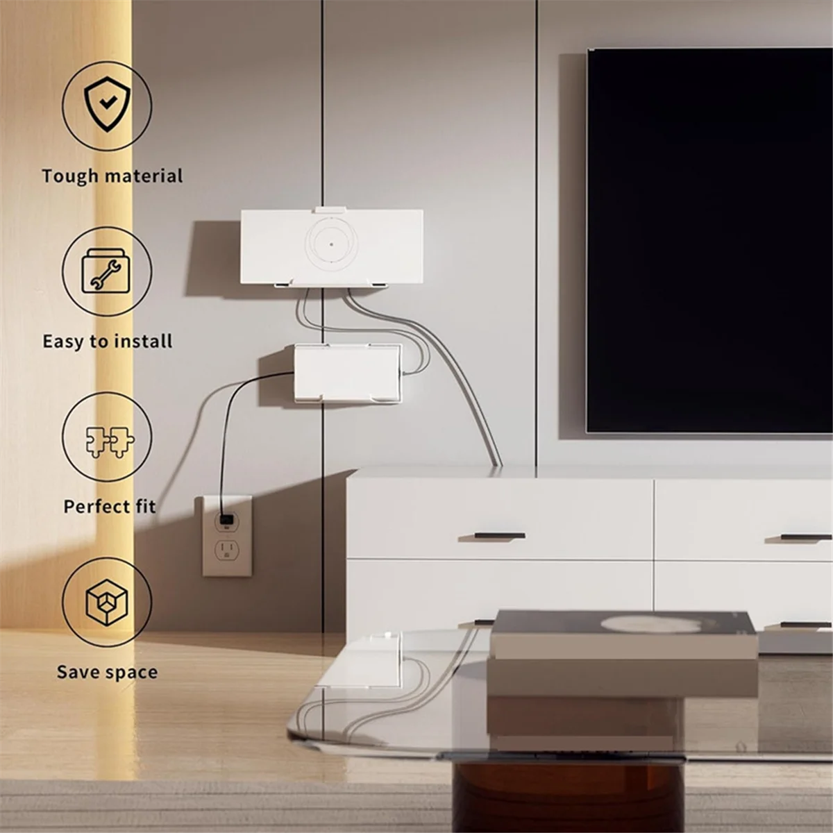 Wall Mount for Starlink Gen 3 V3 Router and Power Supply, Mounting Bracket, Save Space, Stable Design, Easy to Install HOT