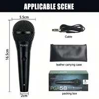 Professional Metal PGA58 Cardioid Dynamic Microphone Wired For Shure Stage Singing Karaoke BBOX Vocal Recording
