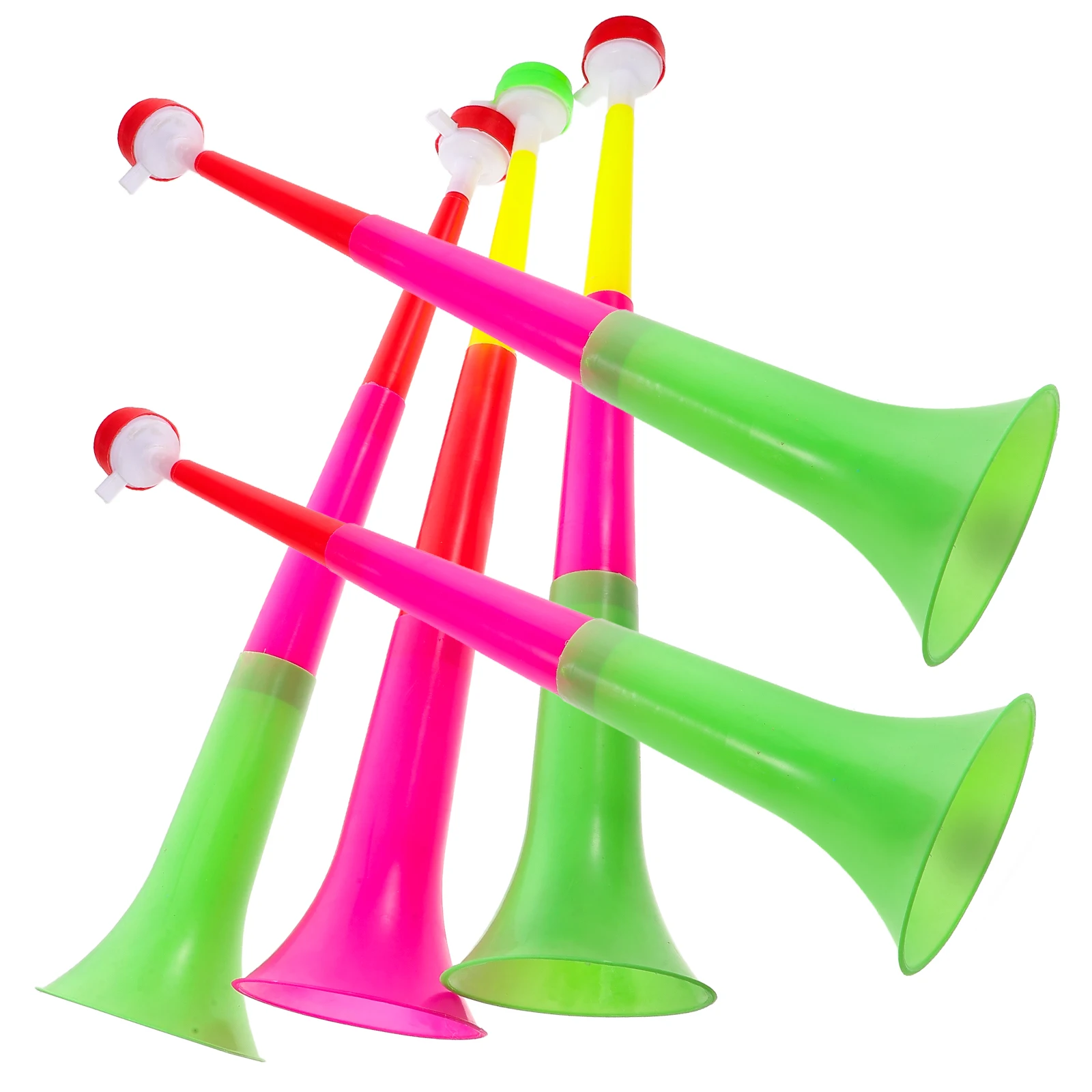 

5pcs Retractable Plastic Horns Stadium Noisemakers Durable Toy Trumpet for Football Party Accessories Loud Noise