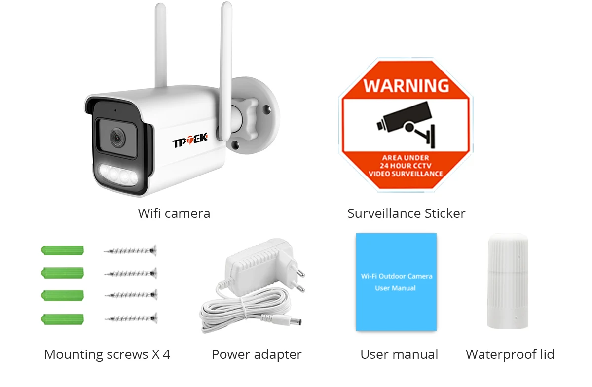 5MP IP-Kamera WLAN Drahtlose Sicherheitskamera mit KI-Menschenerkennung ICSee CCTV Bullet Außenüberwachung Sicherheitsschutz Videokamera – Detail 20