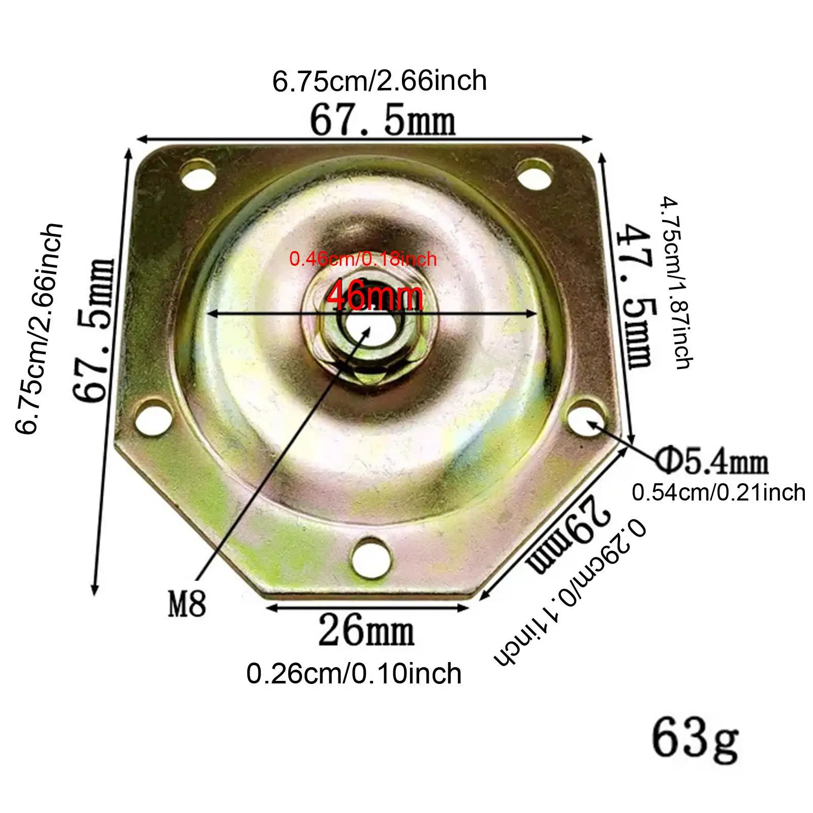 4Pcs Furniture Leg Mounting Plates Set Table Leg Mounting Plate for Computer Table Couch Seat Coffee Table Furniture Repair
