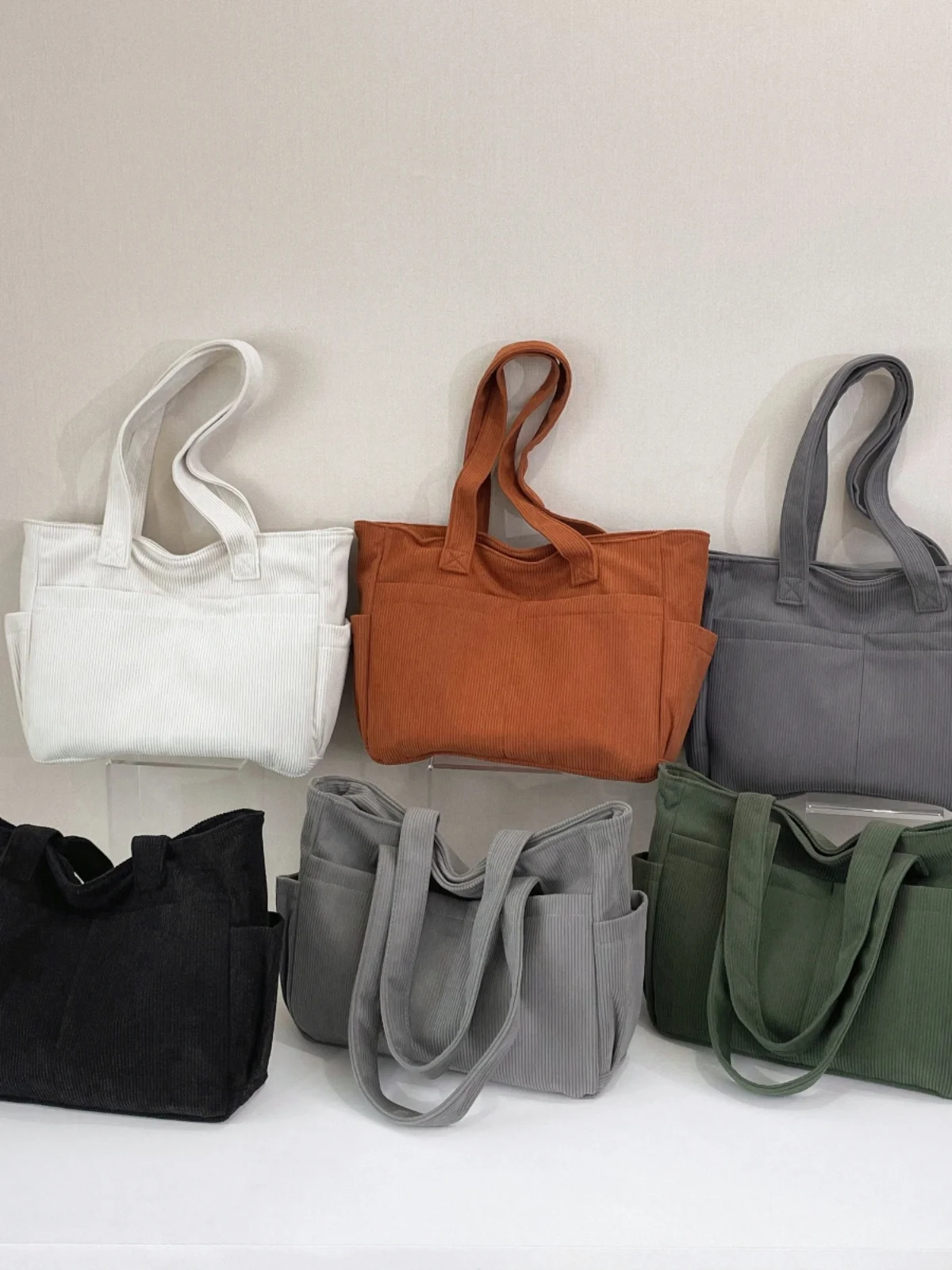 

Thiened вельветовая холщовая сумка через плечо, простая сумка для студентов колледжа, сумка для книги Dr, женская большая сумка, повседневная сумка