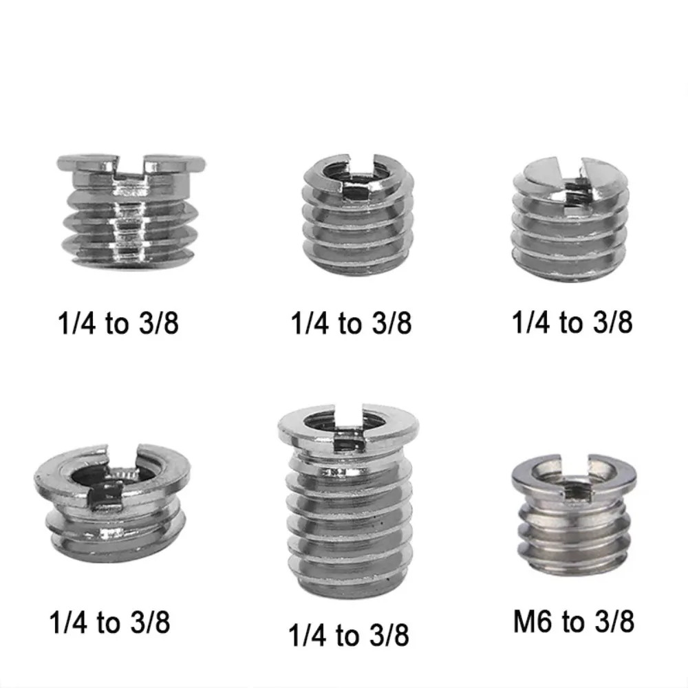 1/4 M4 M5 M6 To 3/8 Inch Camera Conversion Screw Nut Tripod Monopod Ballhead Mount Adapter Universal Photography Accessory