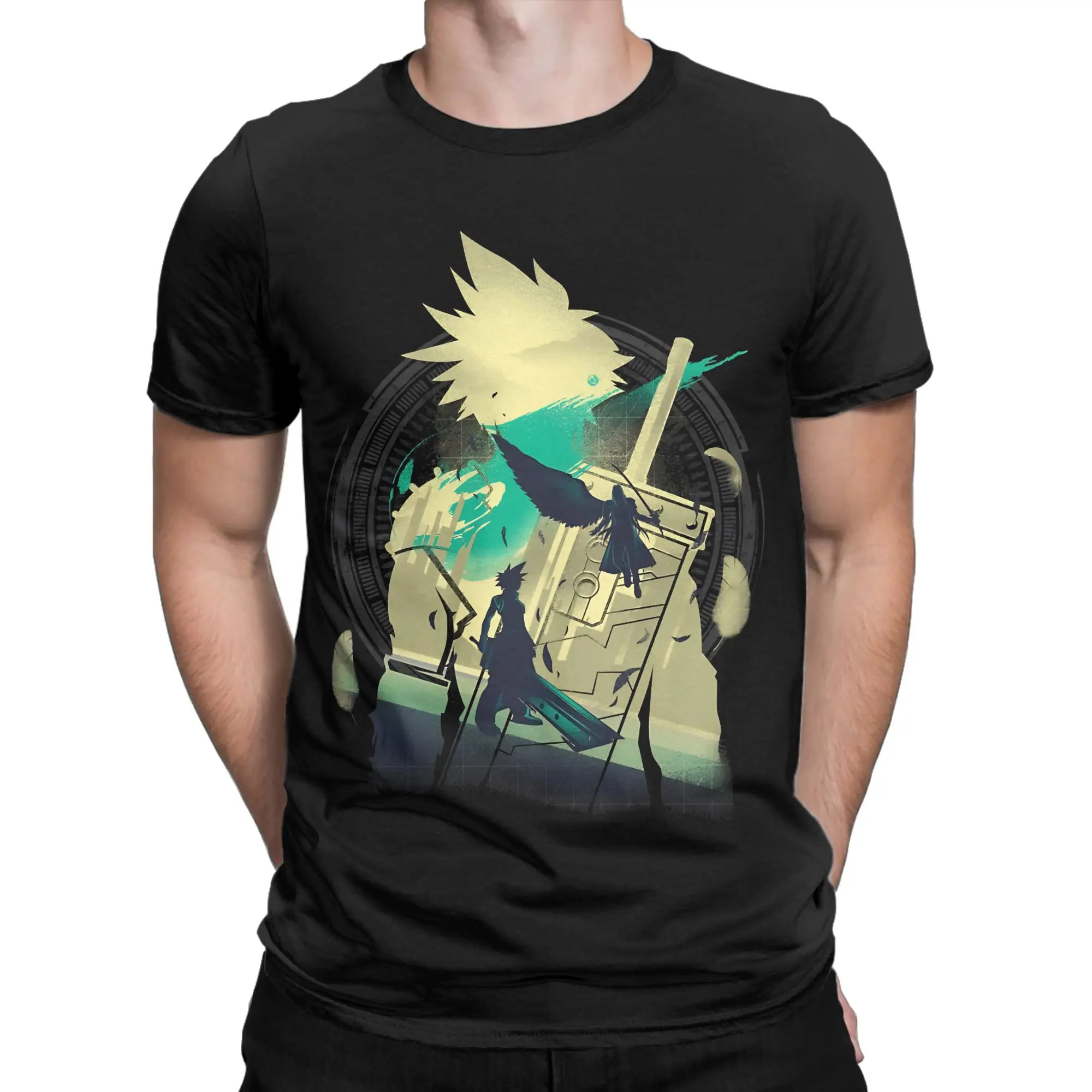 Ex Soldier of the VII ver Funny 100% Cotton T-Shirt Final Fantasy Tees Tops For Men