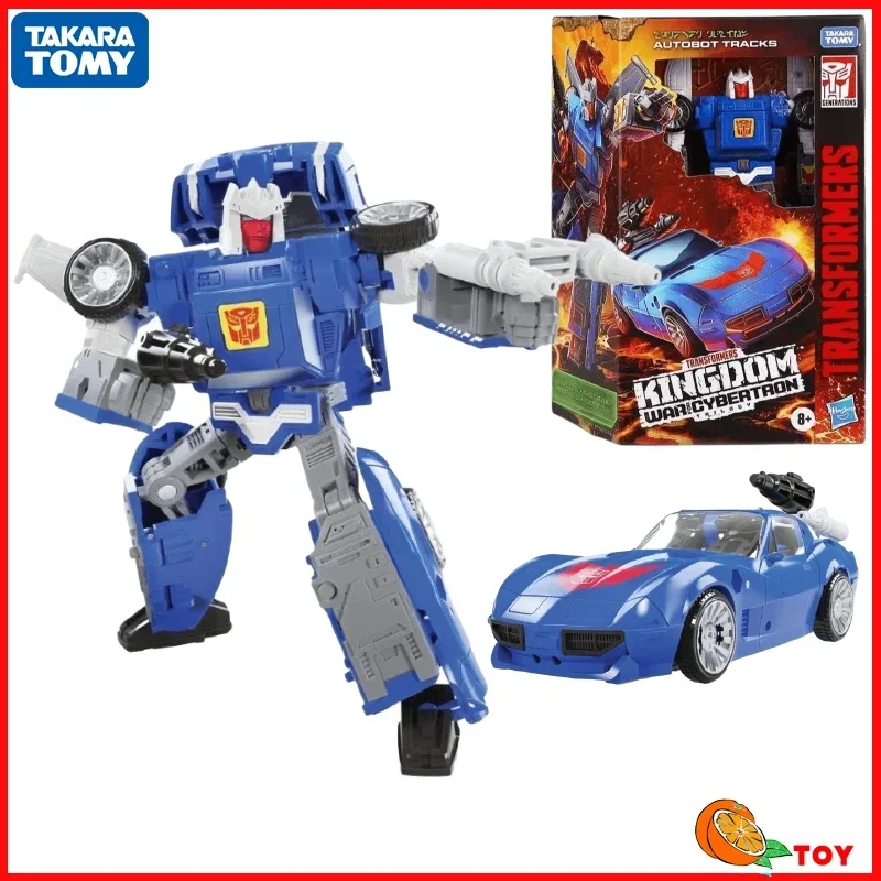 In stock Takara Tomy Transformers Toys Kingdom Series WFC-K26 Autobot Tracks Action Figures Robot Toys Collection Hobby