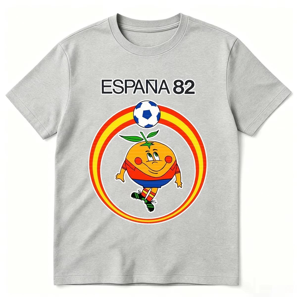 Naranjito Espana 82 Spain Mascot 1982 Football T-shirt Men Women Clothing Fashion Cotton Oversized Short Sleeve O-Neck T-shirts