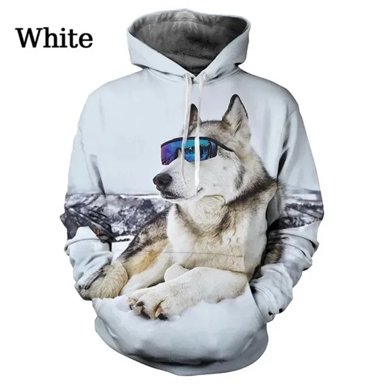 

Funny Husky Pattern Hoodies Fashion Casual Long Sleeve Cute Dogs 3D Printed Sweatshirt Mens Kids Streetwear Oversized Pullovers