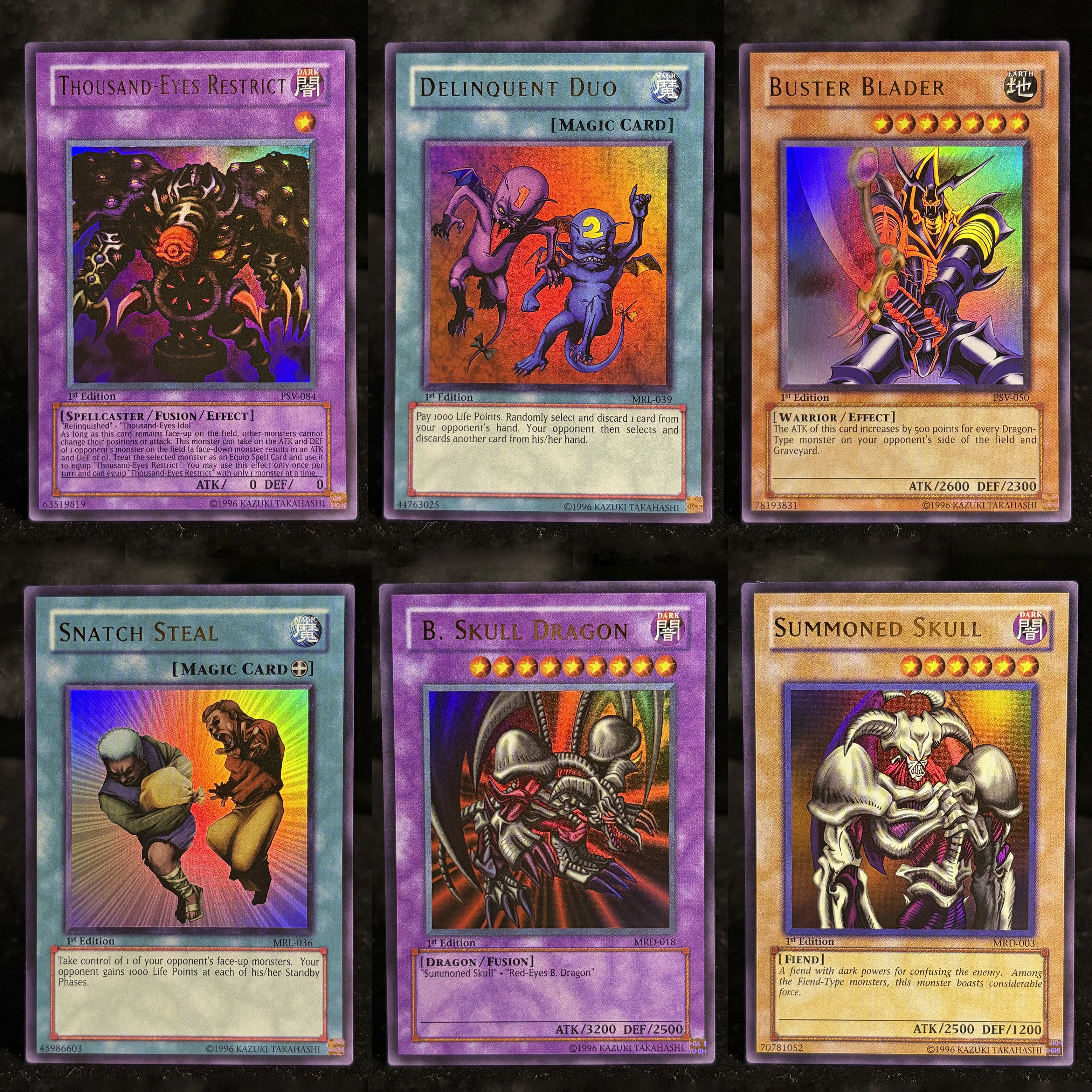 2000 Cartas Yu-Gi-Oh! Servo do Faraó/Rei Mago/Raideiros de Metal/Duas Forças Delinquentes do Mago, Cartas DIY para Jogo TCG