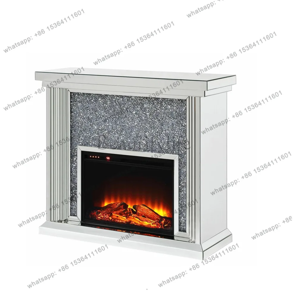 

Nordic mirror furniture living room fireplace modern European light luxury furniture fireplace 3129A