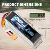 Zeee 6S 5000 6000mAh 리포 배터리, 22.2V, EC5 XT90 플러그 소프트 케이스, RC 자동차 보트 트럭 FPV 드론 배터리, 비행기 리포 부품 5