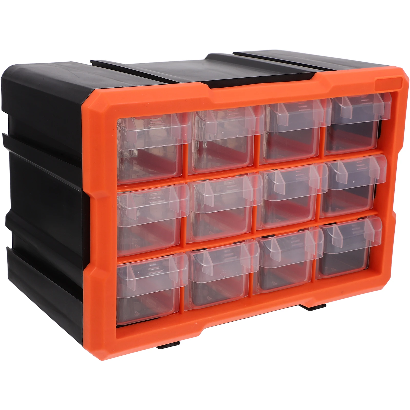

Small Parts Organizer Box Multicompartment Transparent Drawer For Electronic Components Screws Nuts Bolts Portable Tool