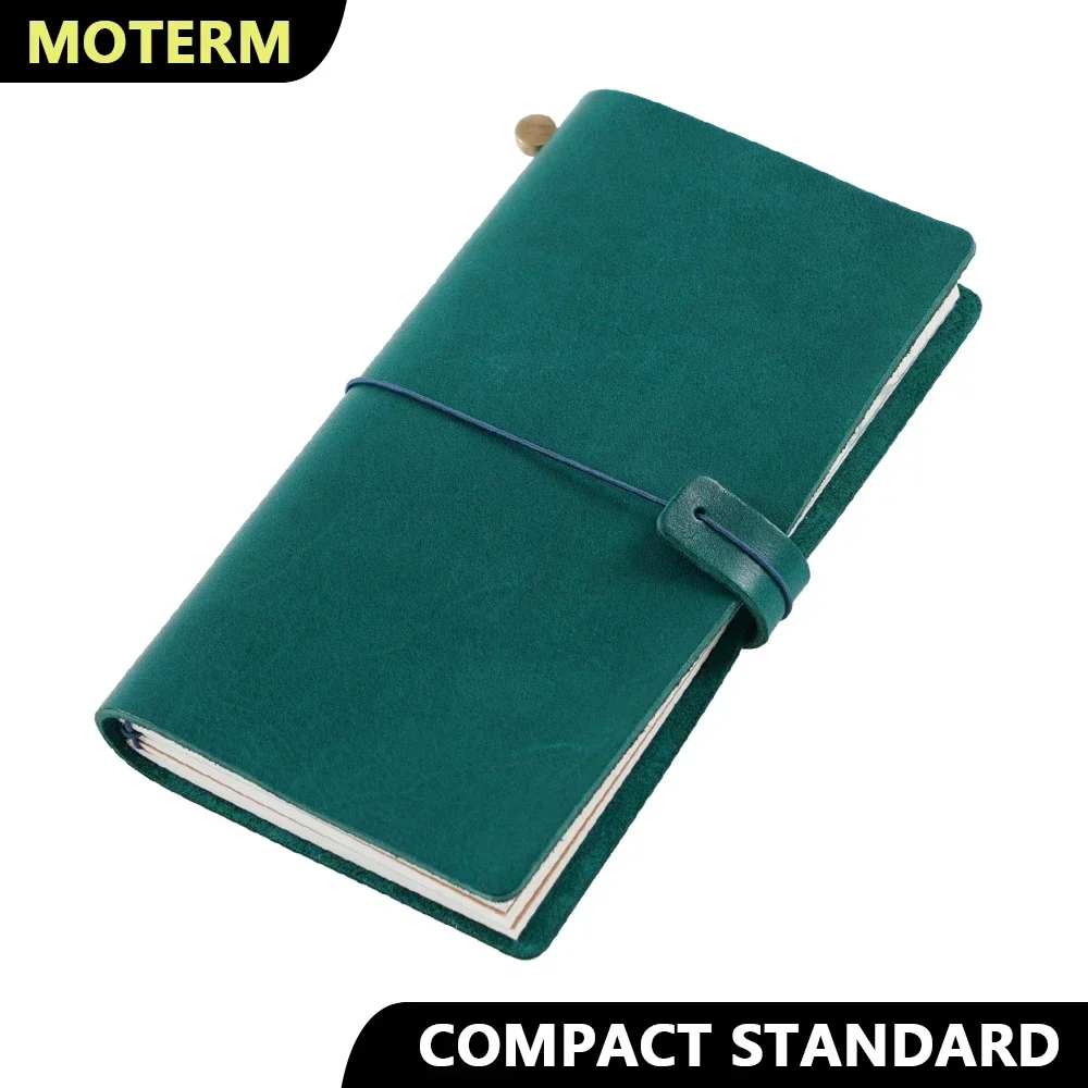 Moterm Compact Series Standard Size Traveler Notebook Full Grain Vegetable Tanned Leather Organizer Diary Sketchbook Planner