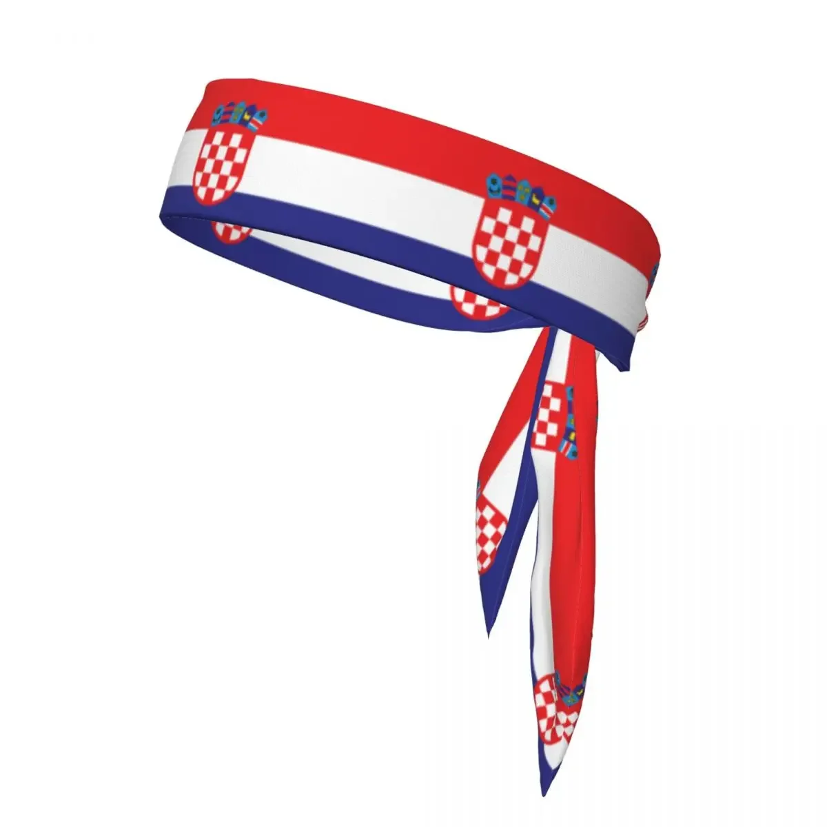 Croatia Flag Sweatband Bandanas Hairband Head Tie Sports Headband Hair Accessories