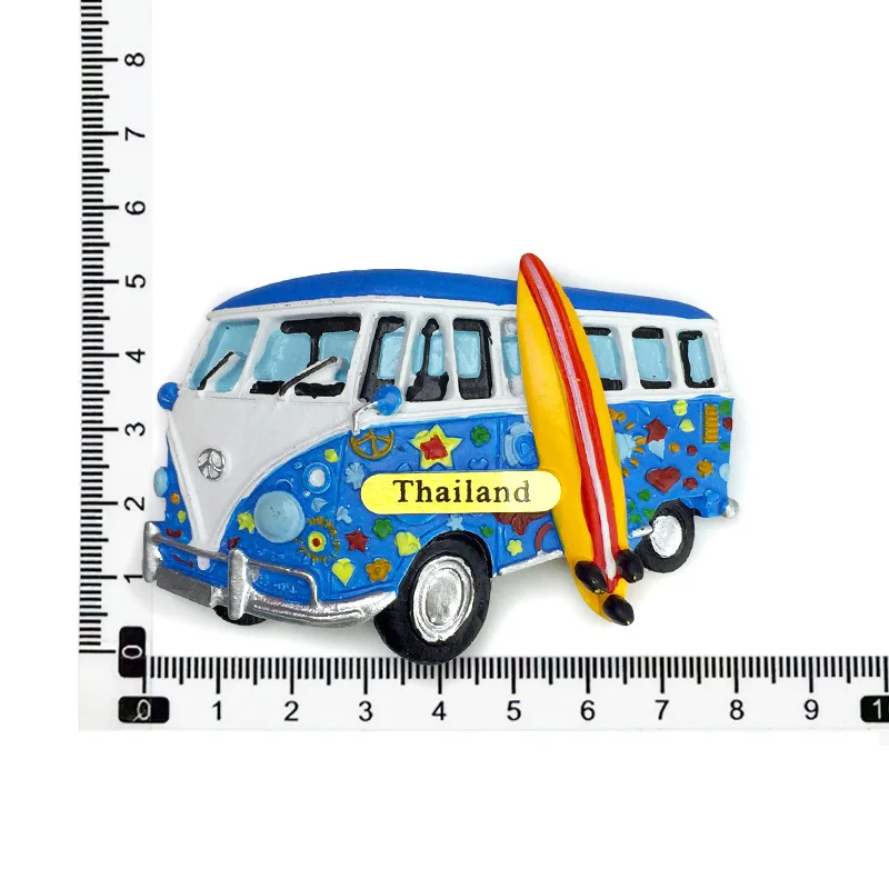 Thailand Koh Samui Vacation Car High-End Atmosphere Refrigerator Magnet Travel Souvenir Home Handmade Painted Decoration - Image 4