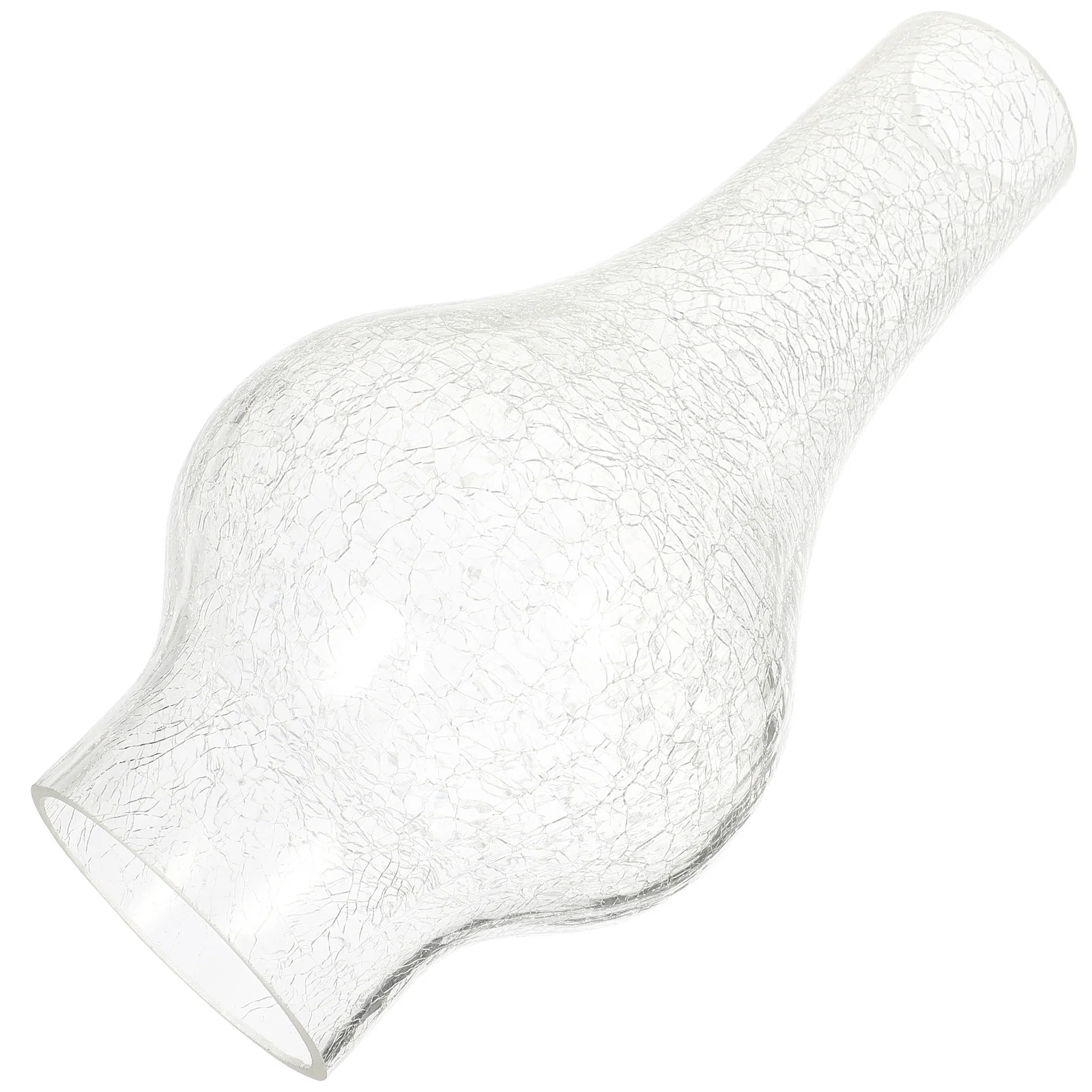 

Retro Style Oil Lamp Chimney Cracked Texture High Grade Glass Windproof Heat Resistant Shade for Lamp Repair