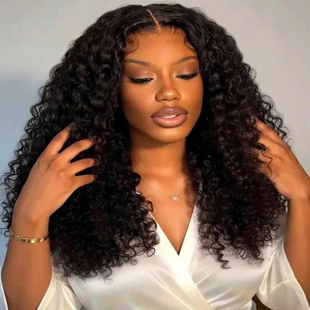 40 42 Inch HD Loose Deep Wave 13x6 Lace Front Human Hair Wigs Brazilian Curly Water Wavy 13x4 Lace Frontal Wigs For Women 250%