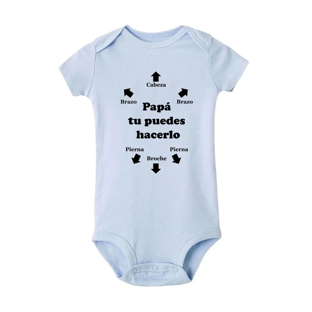 Mono para bebé de papá Tu Es Le Meilleur, pelele bonito de verano, ropa para niños y niñas, trajes, ropa para bebé, regalo para el Día del Padre