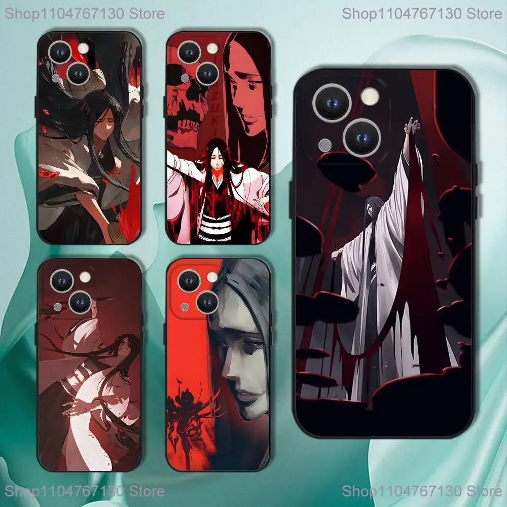 

Unohana Retsu B- bleaches Phone Case For iPhone 17,16,15,14,13,12,11,Pro,XS,Max,XR,Plus,E,SE4,Mini Black Soft Cover