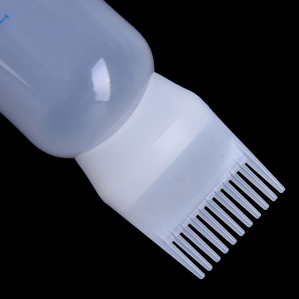 120ML Hot Hair Dye Bottle Applicator Comb Dispensing Salon Hair Coloring Dyeing,.~