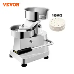 VEVOR Hamburger Press 100-150mm Commercial Cast Iron Manual Round Meat Shaping Kitchen Machine Home Forming Burger Patty Maker