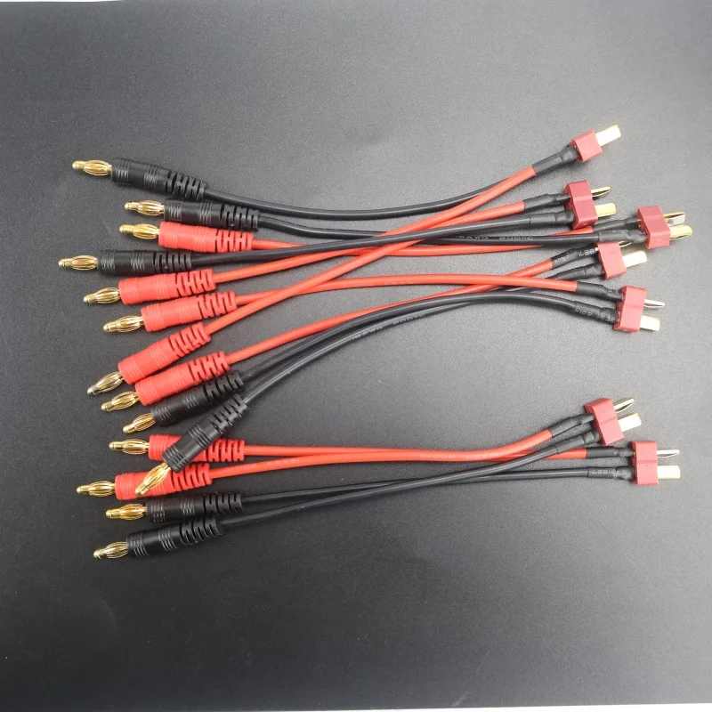 

16AWG Silicone Wire 15CM T Plug to 4.0mm Banana Plugs Charging Cable Charge Lead for RC Lipo Battery